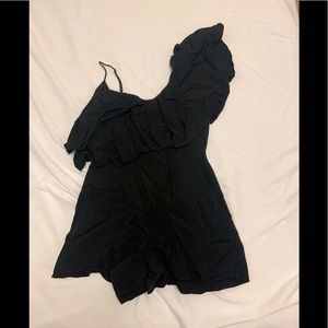 Adorable Silky One-Shoulder Romper!